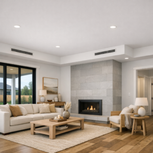 Living Room With Soffit