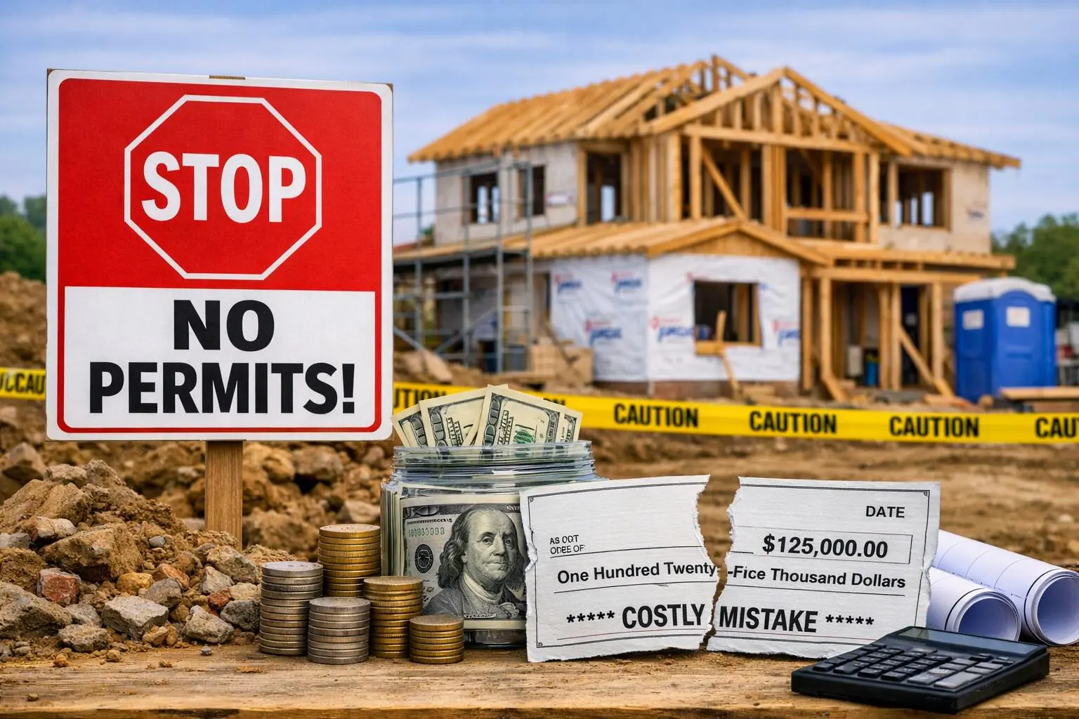 A building under construction by an unlicensed contractor